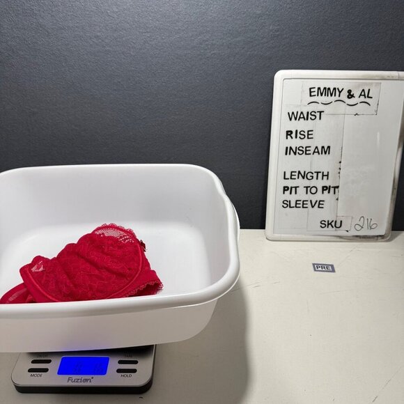 Victorias Secret Very Sexy Sheer Lace Balconet Bra Size 36D Floral Red Sexy - Picture 7 of 7